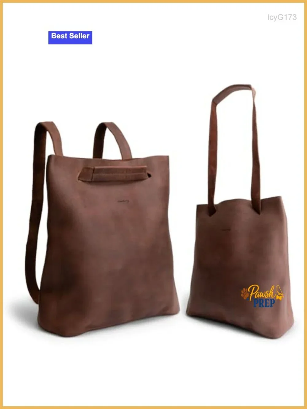 Convertible Backpack to Shoulder Bag, Full Grain Leather, Crossbody, Handmade,